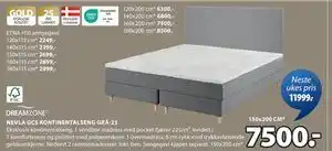 JYSK NEVLA GC5 KONTINENTALSENG GRÅ-23 tilbud