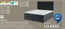 JYSK TYLDA STORAGE GC50 KONTINENTALSENG GRÅ-40 tilbud
