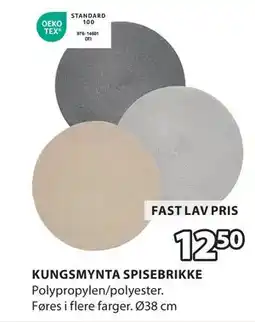 JYSK KUNGSMYNTA SPISEBRIKKE tilbud