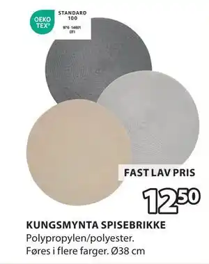 JYSK KUNGSMYNTA SPISEBRIKKE tilbud