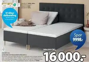 JYSK BJORSUND GE35 REGULERBAR SENG GRÅ-41 tilbud