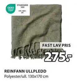 JYSK REINFANN ULLPLEDD tilbud