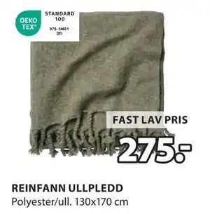 JYSK REINFANN ULLPLEDD tilbud