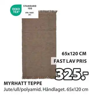 JYSK MYRHATT TEPPE tilbud