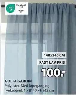 JYSK GOLTA GARDIN tilbud