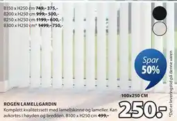 JYSK ROGEN LAMELLGARDIN tilbud