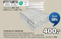 JYSK TRONFJELLET FIBERDYNE tilbud