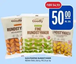Rema 1000 GLEUTENFRIE RUNDSTYKKER tilbud