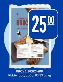 Rema 1000 GROVE BRIKS 4PK tilbud