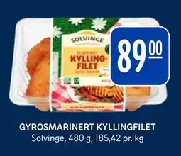 Rema 1000 GYROSMARINERT KYLLINGFILET tilbud