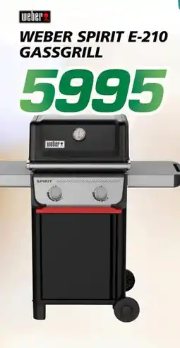 Coop Byggmix WEBER SPIRIT E-210 GASSGRILL tilbud