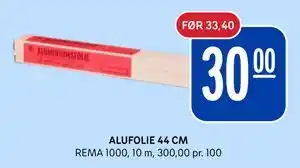 Rema 1000 ALUFOLIE 44 CM tilbud