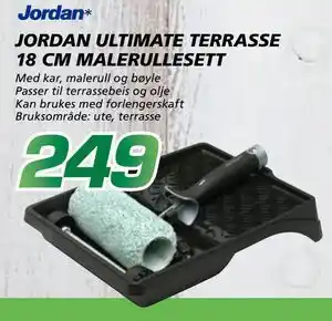 Coop Byggmix JORDAN ULTIMATE TERRASSE 18 CM MALE RULLESETT tilbud
