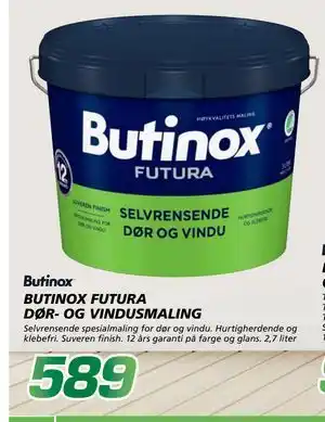 Coop Byggmix BUTINOX FUTURA DØR- OG VINDUS tilbud