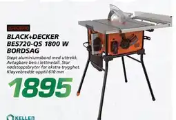 Coop Byggmix BLACK+DECKER BES720-QS 1800 W BORDSAG tilbud