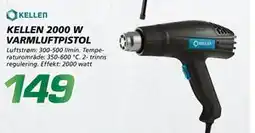 Coop Byggmix KELLEN 2000 W VARMLUFTPISTOL tilbud