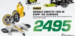 Coop Byggmix DEWALT DWS773 1300 W KAPP- OG GJÆRSAG tilbud