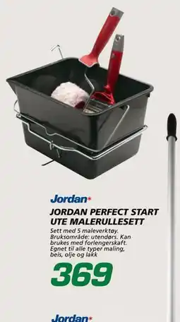 Coop Byggmix JORDAN PERFECT START UTE MALERULLESETT tilbud
