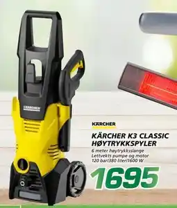 Coop Byggmix KÄRCHER K3 CLASSIC HØYTRYKKSPYLER tilbud