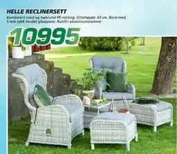 Coop Byggmix HELLE RECLINERSETT tilbud