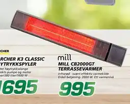 Coop Byggmix MILL CB2000GT TERRASSEVARMER tilbud