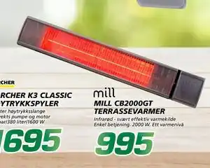 Coop Byggmix MILL CB2000GT TERRASSEVARMER tilbud