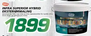 Coop Byggmix INFRA SUPERIOR HYBRID EKSTERIØR MALING tilbud