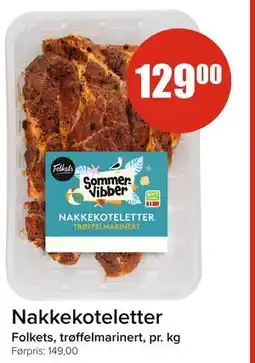 Spar Nakkekoteletter tilbud