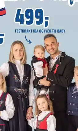 Coop Obs FESTDRAKT IDA OG IVER TIL BABY tilbud