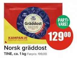 Spar Norsk gräddost tilbud