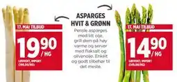 Meny ASPARGES HVIT & GRØNN tilbud