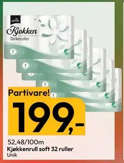 Gigaboks Kjøkkenrull soft 32 ruller tilbud