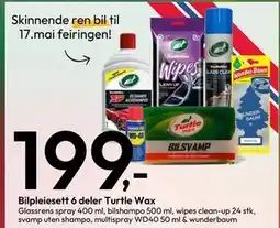 Gigaboks Bilpleiesett 6 deler Turtle Wax tilbud
