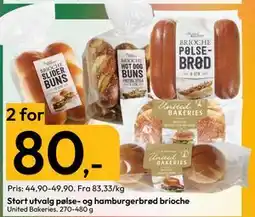 Gigaboks Stort utvalg pølse- og hamburgerbrød brioche tilbud