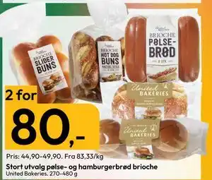 Gigaboks Stort utvalg pølse- og hamburgerbrød brioche tilbud