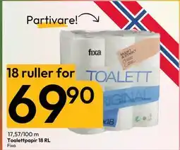 Gigaboks Toalettpapir 18 RL tilbud