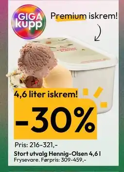 Gigaboks Stort utvalg Hennig-Olsen 4,6 l tilbud