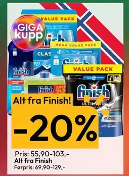 Gigaboks Alt fra Finish tilbud