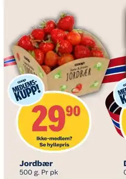 Coop Mega Jordbær tilbud