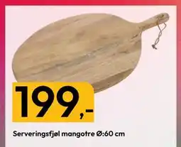 Gigaboks Serveringsfjøl mangotre tilbud