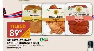 Coop Mega DEN STOLTE HANE KYLLING KRØNSJ & BBQ tilbud