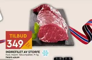 Coop Mega INDREFILET AV STORFE tilbud