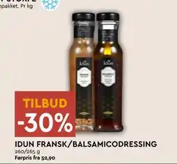 Coop Mega IDUN FRANSK/BALSAMICODRESSING tilbud