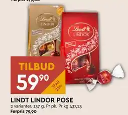 Coop Mega LINDT LINDOR POSE tilbud