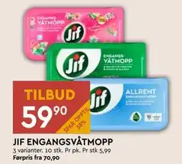 Coop Mega JIF ENGANGSVÅTMOPP tilbud