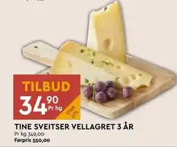 Coop Mega TINE SVEITSER VELLAGRET 3 ÅR tilbud