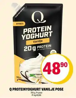 Coop Extra Q PROTEINYOGHURT VANILJE POSE tilbud