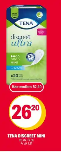 Coop Extra TENA DISCREET MINI tilbud
