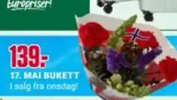 Europris 17. MAI BUKETT I salg fra onsdag! tilbud