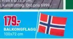 Europris BALKONGFLAGG tilbud